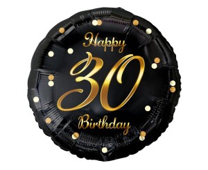 BALON 18" HAPPY 30 BIRTHDAY NA 30 URODZINY