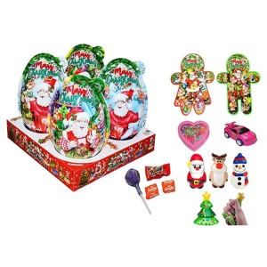 JAJKO MEGA DUŻE Z NIESPODZIANKĄ  MERRY CHRISTMAS 4SZT (65G)