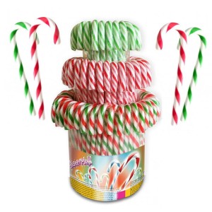 LIZAKI LASKI ŚWIĄTECZNE NA CHOINKĘ 100SZT CANDY CANE 100x12G LIZAK LASKA CUKROWA