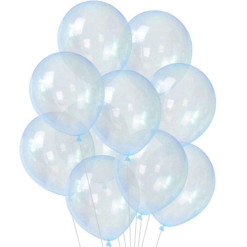 BALON PRZEŹROCZYSTY NIEBIESKI