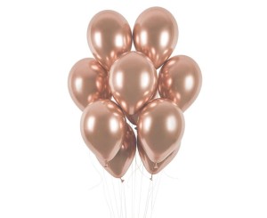 BALONY METALICZNE PERŁOWE SZAMPAŃSKIE 50SZT