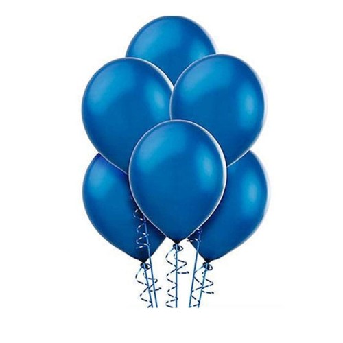 BALONY METALICZNE PERŁOWE NIEBIESKIE