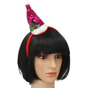 OPASKA CZAPECZKA CEKINY  NA BOŻE NARODZENIE  MIX 1SZT