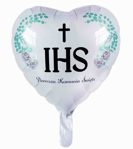 BALON SERCE PIERWSZA KOMUNIA ŚWIĘTA