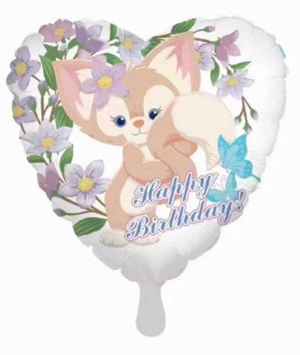 BALON SERCE HAPPY BIRTHDAY