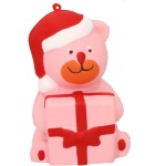 SQUISHY GNIOTEK ANTYSTRESOWY RÓŻOWY MIŚ W CZAPCE