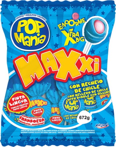 lizak pop mania maxi malina