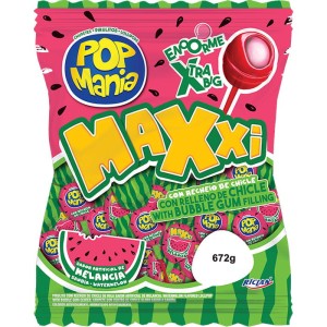 LIZAK POP MANIA MAXXI ARBUZ Z GUMĄ BALONOWĄ  24SZT