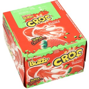 BUBBLE GUM BUZZY CROC GUMA BALONOWA TRUSKAWKOWA 40SZT