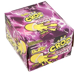 BUBBLE GUM BUZZY CROC GUMA BALONOWA ENERGY 40SZT