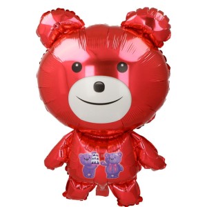 BALON 24" MIŚ TEDDY CZERWONY