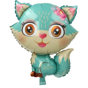 BALON 22" KICIA KOTKA ZIELONA