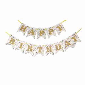 GIRLANDA HAPPY BIRTHDAY W KROPKI 4M