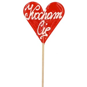 XXL LIZAK SERCE  KOCHAM CIĘ NA WALENTYNKI (70G) 1SZT