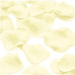 PŁATKI RÓŻ NA  WALENTYNKI ŚLUB  WESELE KREMOWE 500SZT