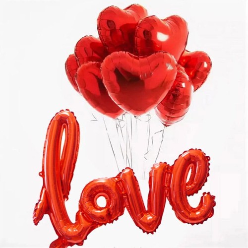 love balony na walentynki