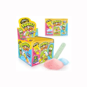 JOHNY BEE FUNKEE DIPS CUKIEREK PUDROWY Z ORANŻADKĄ 24SZT (28G)