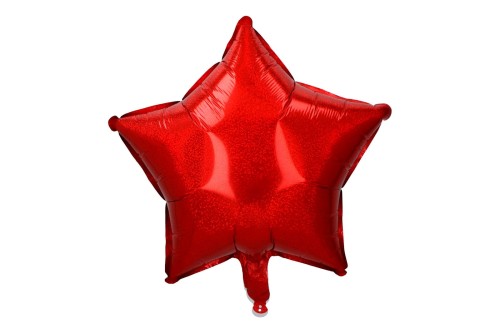 balon gwiazda holograficzna