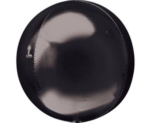 BALON FOLIOWY 22" DUŻA KULA CZARNA PIŁKA 4D