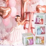 ZESTAW PUDEŁEK BABY LOVE NA BALONY 4SZT BIAŁE