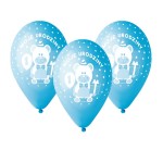 BALONY CYFRA 1 ,MOJE 1 URODZINY MISIE NIEBIESKIE 5SZT