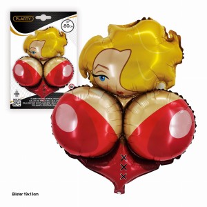 BALON  80CM SEXOWNA DZIEWCZYNA PIERSI WIECZÓR KAWALERSKI PAKOWANA