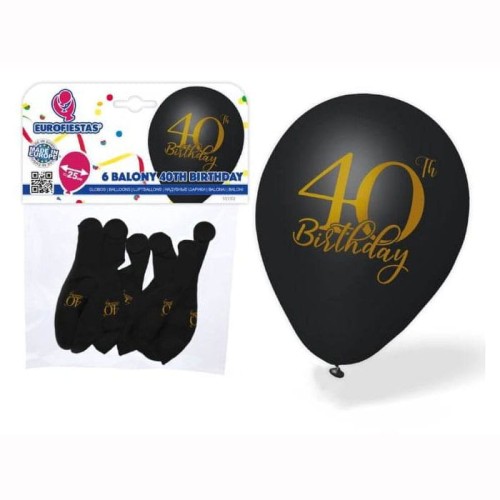 balony lateksowe na 40 urodziny