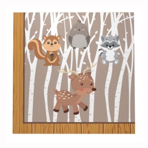 SERWETKI PAPIEROWE 33x33CM WOODLAND 20SZT