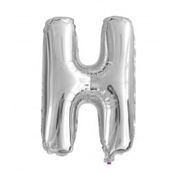 Balon literka metrowa srebrna H