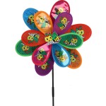 WIATRAK OGRODOWY DUŻY 75CM PSZCZÓŁKI KOLOROWY