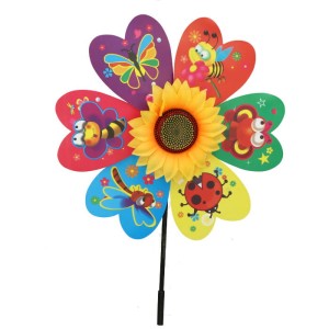 WIATRAK OGRODOWY  OWADY SŁONECZNIK 76CM