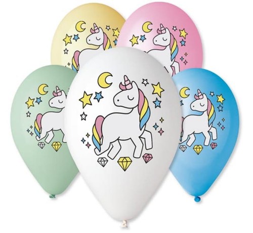 balony jednorozec magiczna noc