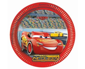 TALERZYKI PAPIEROWE CARS 3 23CM, 8SZT
