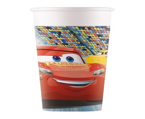 KUBECZKI PAPIEROWE CARS 3 200ML,8SZT
