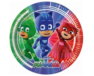 TALERZYKI PAPIEROWE PJ MASKS 23CM 8SZT