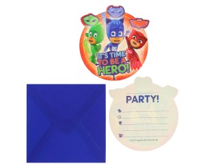 ZAPROSZENIA PJ MASKS 6SZT