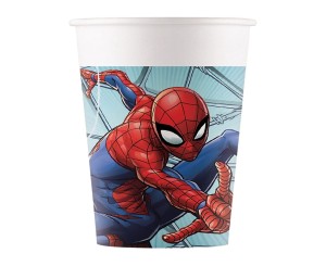 KUBECZKI PAPIEROWE SPIDERMAN TEAM UP 200ML,8SZT