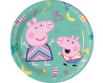 TALERZYKI PAPIEROWE PEPPA PIG ZIELONE 20CM 8SZT