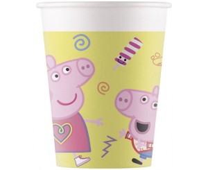 KUBECZKI PAPIEROWE PEPPA PIG 200 ML 8SZT