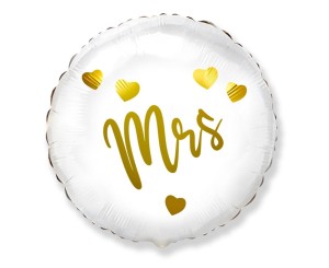 BALON HISZPAŃSKI 18" MRS BIAŁY