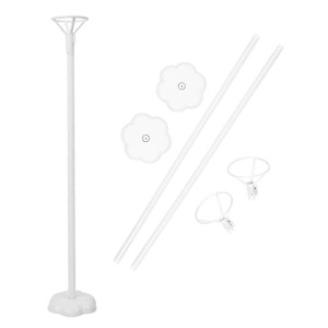 STOJAK NA BALONY BIAŁY 40CM, 2SZT