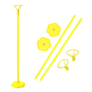 STOJAK NA BALONY ŻÓŁTY 40CM, 2SZT