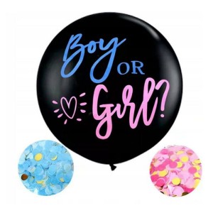 BALON GIGANT GENDER REVEAL PARTY BOY OR GIRL PŁEĆ