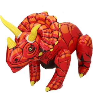 DMUCHANA ZABAWKA DO WODY DINOZAUR CZERWONY 75CM