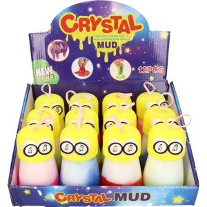 GLUTEK SLIME MINIONEK TĘCZOWY MIX 12SZT