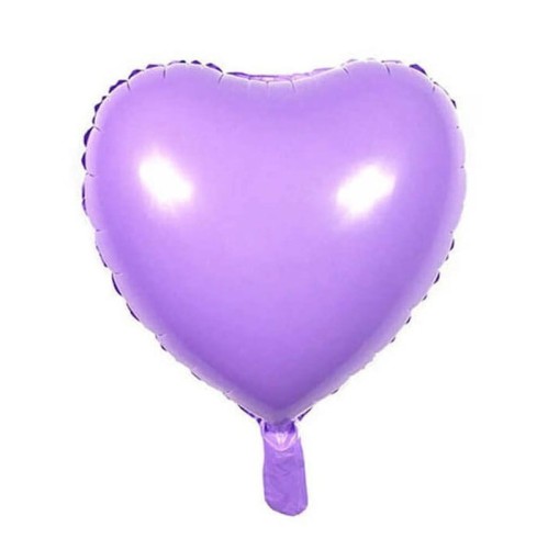 BALON SERCE FIOLETOWE PASTELOWE