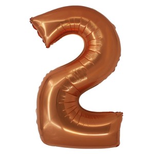 BALON 76CM CYFRA MIEDZIANA 2