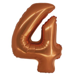 BALON 76CM CYFRA MIEDZIANA 4