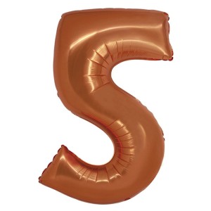 BALON 76CM CYFRA MIEDZIANA 5