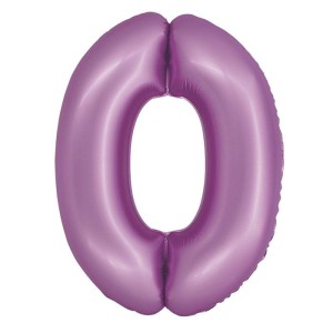 BALON 76CM CYFRA MATOWA LAWENDOWA 0